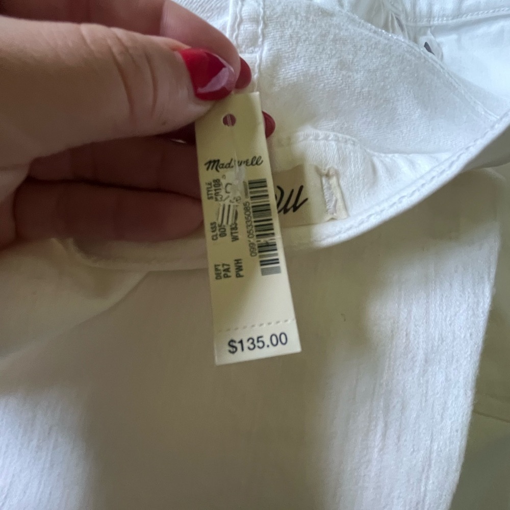 Madewell White High-Waisted Jeans - Picture 5 of 5